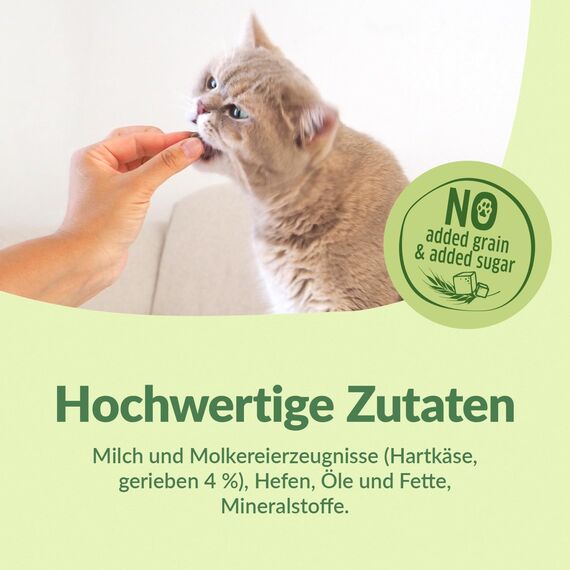 GimCat Käse Rollis - Getreidefreier und vitaminreicher Katzensnack mit echtem Hartkäse - 6er Pack (6 x 140 g)