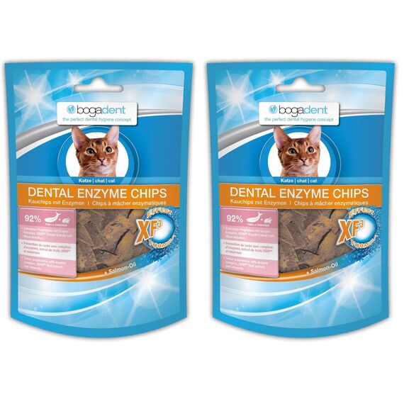 Bogadent Dental Enzyme Chips Fish Katze 50 g (2er Pack)