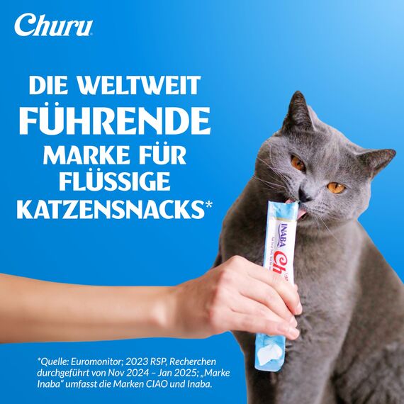 INABA Churu der beste Katzen Leckerlies für Tierarzt, Training, Bindung, Katzenleckerlis Creamy Snack, Variety Box Thunfisch, Getreidefrei, Zuckerfrei, Kalorienarm, 100% natürliches Fleisch 50 x 14 g