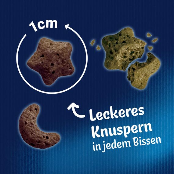 Felix Crispies Katzensnack, Knusper-Leckerlie mit Lamm- und Gemüsegeschmack, 8er Pack (8 x 45g)