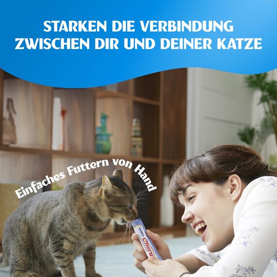 INABA Churu Premium Cremige Katzen Schleckies mit Huhn, Ohne Zucker und Getreide, Keine Nebenerzeugnisse, Kalorienarm, Hochwertige Zutaten, Besten Katzen Leckerlies für den Tierarzt 60 x 14g