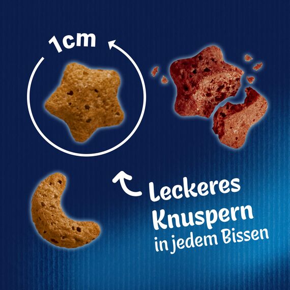 Felix Crispies Katzensnack, Knusper-Leckerlie mit Rind- und Huhngeschmack 8er Pack (8 x 45g)
