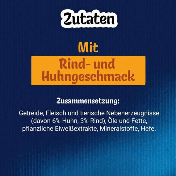 Felix Crispies Katzensnack, Knusper-Leckerlie mit Rind- und Huhngeschmack 8er Pack (8 x 45g)