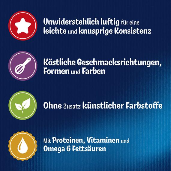 Felix Crispies Katzensnack, Knusper-Leckerlie mit Lamm- und Gemüsegeschmack, 8er Pack (8 x 45g)