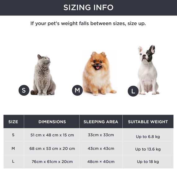 BEDSURE Katzenbett waschbar Katzen Bettchen - 51x48x15cm Katzenkorb mit zweiseitig Innenkissen Katzenschlafplatz für Katzen oder kleine Hunde, Navyblau