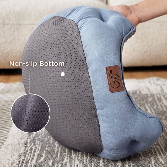 BEDSURE Katzenbett waschbar Katzen Bettchen - 63x53x20cm Katzenbett mit zweiseitig Innenkissen Katzenschlafplatz für Katzen oder kleine Hunde, blau