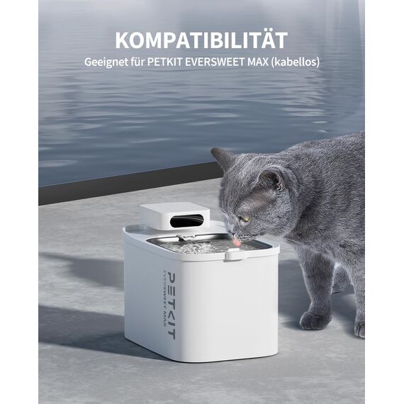 PETKIT EVERSWEET MAX Filter,Aktivkohle, Hocheffiziente Filtration,5pcs für Katzen Hunde Trinkbrunnen