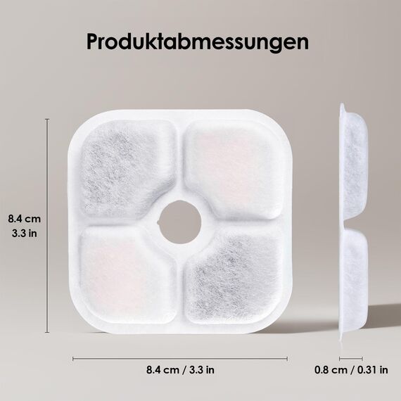 12 Stück Katzenbrunnen Filter - kompatibel mit Catit Pixi Trinkbrunnen Filter mit 3 Pumpenschläuchen und 1 Reinigungsbürste