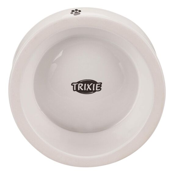 Trixie Futterstation für Katzen, Keramik, weiß