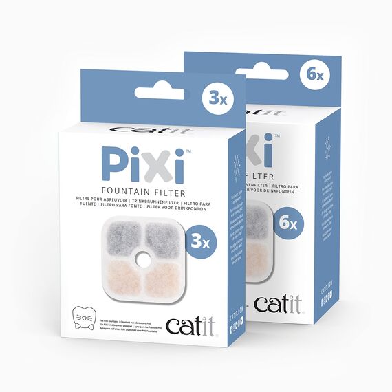 Catit 43721 Pixi Ersatzfilter, Trinkbrunnenfilter für die Catit Pixi Trinbrunnen, 3er Pack