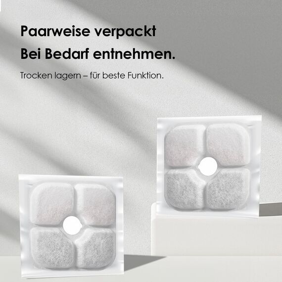 12 Stück Katzenbrunnen Filter - kompatibel mit Catit Pixi Trinkbrunnen Filter mit 3 Pumpenschläuchen und 1 Reinigungsbürste