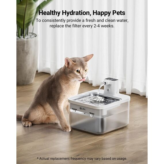 DownyPaws Katzenbrunnen Filter 6er Pack für Fursink Trinkbrunnen für Katze WFP6, 2-Monats-Set Ersatzfilter für Katzentrinkbrunnen
