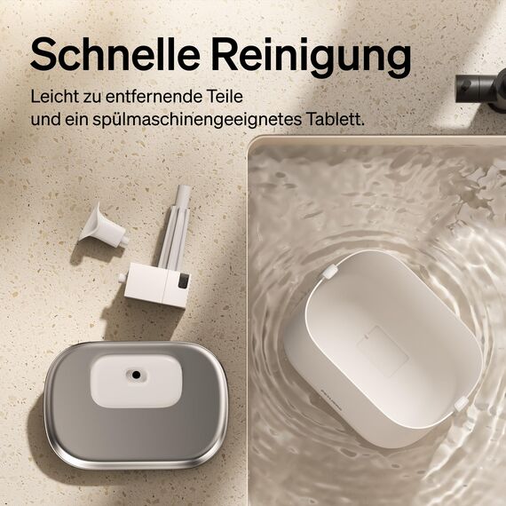 PETLIBRO Katzenbrunnen Kabellos mit Bewegungsmelder Dockstream Trinkbrunnen für Katze Kabellos, Batteriebetrieben Katzen Trinkbrunnen mit Akku 5000mAh, 23dB Ultraleise, Einfache Reinigung, BPA-frei