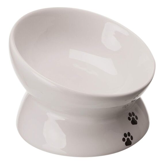 Trixie Futterstation für Katzen, Keramik, weiß (Packung mit 2)