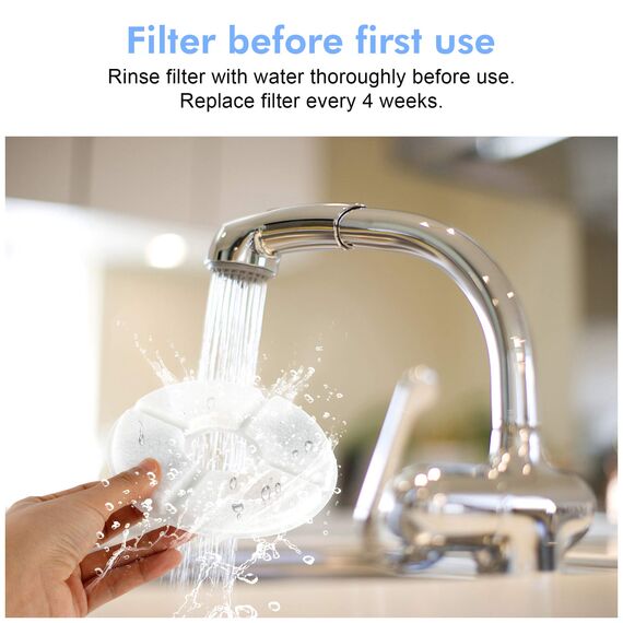 Wilktop Ersetzt Aktivkohle Filter Für Katze Wasser Trinken Brunnen Ersatz Filter Blume Für Pet Hund Runde Brunnen Spender，für Katzen und Hunde Wasserspender(8 Pack
