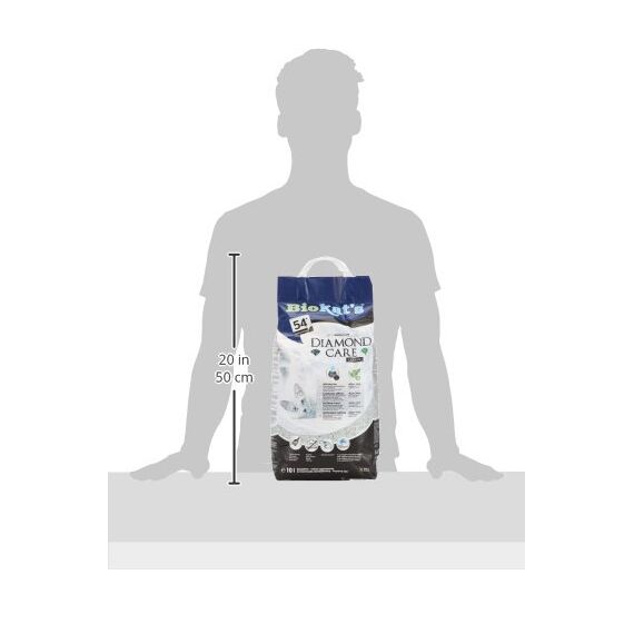Biokat's Diamond Care Classic Katzenstreu ohne Duft - Feine Klumpstreu aus Bentonit mit Aktivkohle und Aloe Vera - 1 Sack (1 x 10 L) (Packung mit 2)