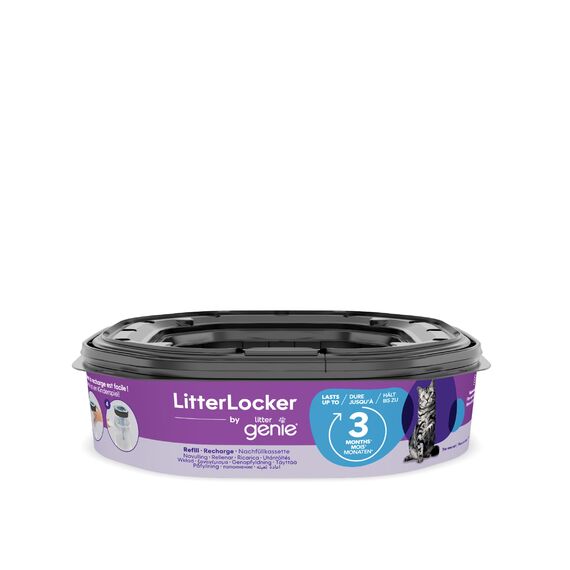 LitterLocker by Litter Genie, XL-Nachfüllkassette, Original-Spezialfolie mit Geruchsbarriere garantiert 100% Geruchsschutz