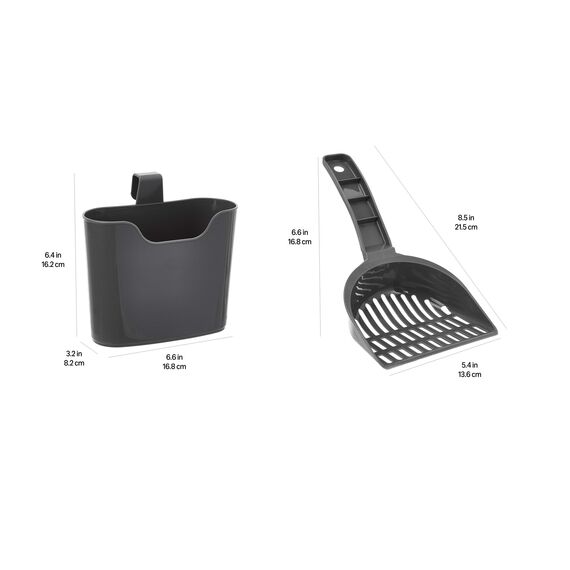 Amazon Basics Katze streuschaufel mit Halterung, Unparfümiert, 1 Stück