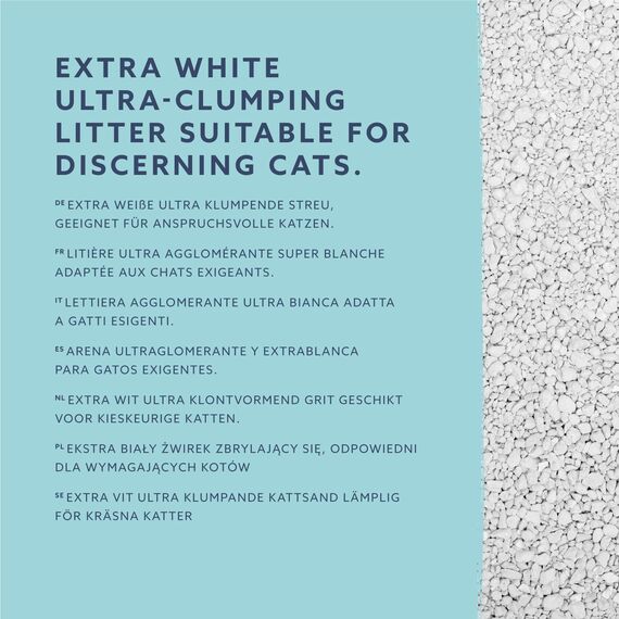 by Amazon weißes Ultra-Klumpstreu für Katzen 10L