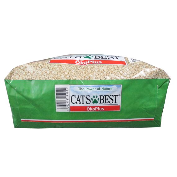 Cat's Best Original Katzenstreu, 100 % pflanzliche Katzen Klumpstreu mit maximaler Saugkraft – bekämpft Gerüche natürlich aktiv, 17,2 kg/40 l