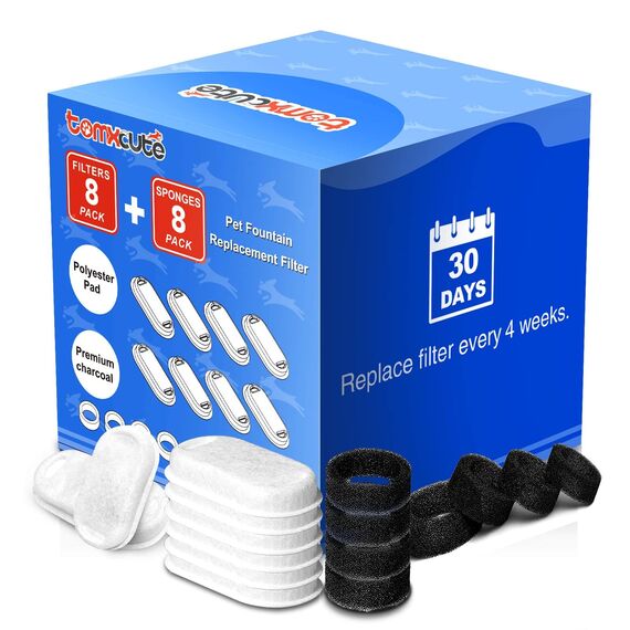 tomxcute Katzenbrunnen Filter für 3,2l Trinkbrunnen katzen