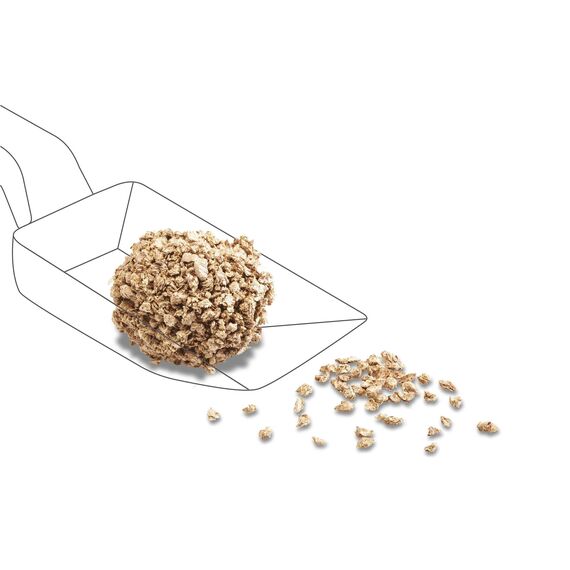 Cat's Best Original Katzenstreu, 100 % pflanzliche Katzen Klumpstreu mit maximaler Saugkraft – bekämpft Gerüche natürlich aktiv, 17,2 kg/40 l