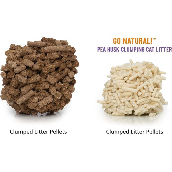 Catit Go Natural!, klumpende Katzenstreu, aus Erbsenhülsen, mit Lavendelduft, 2 x 2.8 kg (5.6Kg)