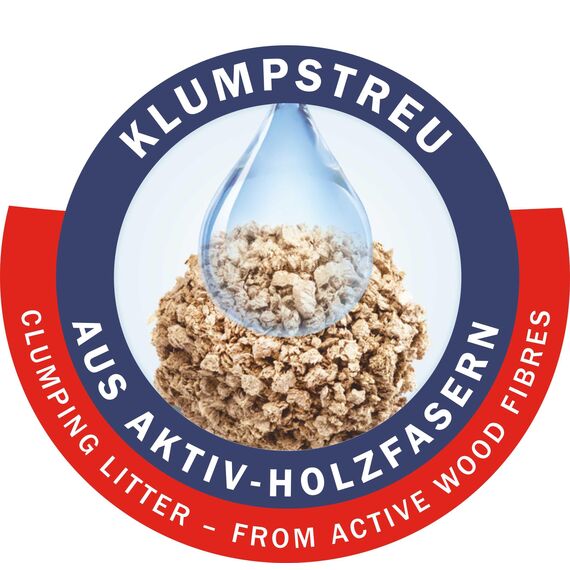 Cat's Best Smart Pellets, 100 % pflanzliche Katzenstreu, innovative Klumpstreu für Katzen aus antihaftenden Aktiv-Holzfasern – stoppt das Heraustragen, 5 kg/ 10 l