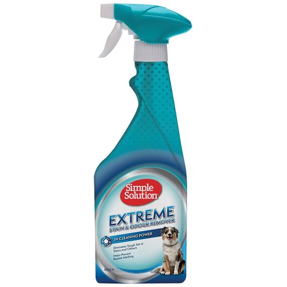 Simple Solution Extreme Hundeflecken- und Geruchsentferner | Enzymatischer Reiniger mit 3X Pro-Bakterien Reinigungskraft - 500ml