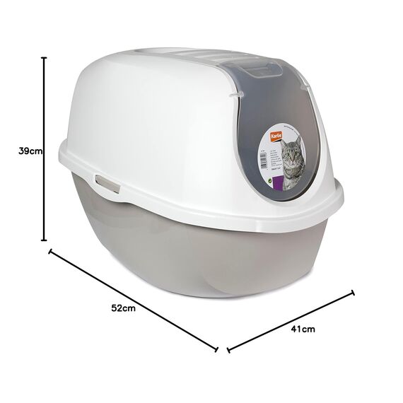 Karlie 51740 Katzentoilette Smart Cat L: 52 cm B: 39 cm H: 41 cm grau