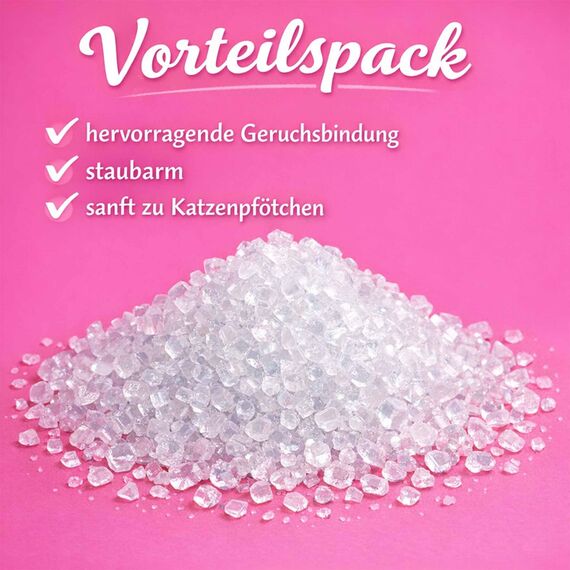 Catclin 8x8l=64l Magic SILIKAT KATZENSTREU-PowerCat STREU-Forever CLEAN