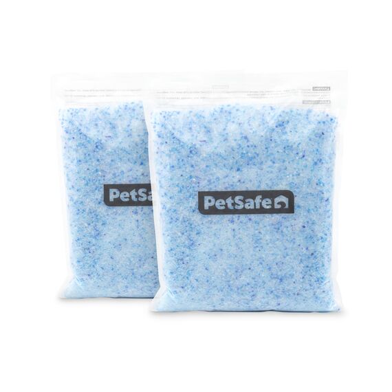 PetSafe - ScoopFree Premium Nicht-Klumpende Kristall-Katzenstreu - Geruchskontrolle, Haftet Nicht an den Pfoten, Staubfrei - Premium Blau, 2-Pack
