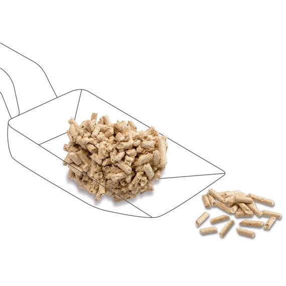 Cat's Best Smart Pellets, 100% pflanzliche Katzenstreu, Innovative Klumpstreu für Katzen aus antihaftenden Aktiv-Holzfasern – stoppt das Heraustragen, 5 kg/ 10 l (Packung mit 2)