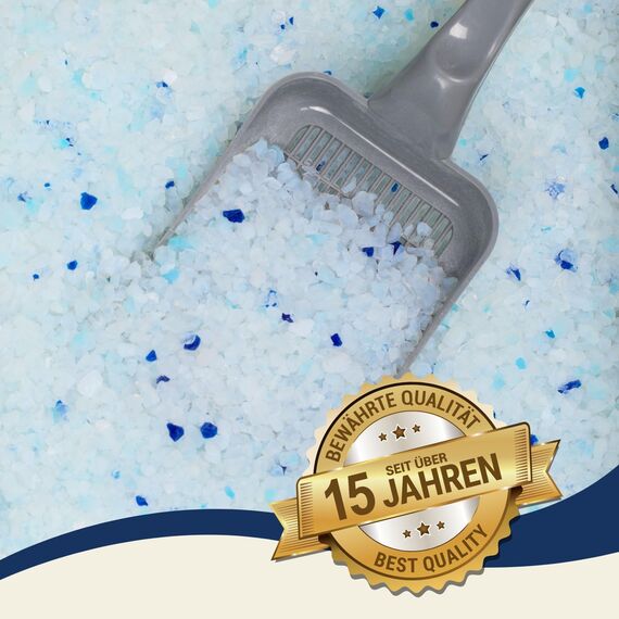 Lyra Pet® | 6 x 5 L = 30 L Lyra Power Silica Silikat Katzenstreu |100% Kieselgel | Keine Klumpenbildung | Neutralisiert den Geruch | Staubfrei & Unparfümiert | Hygienisch & Saugstark | Saubere Wohnung