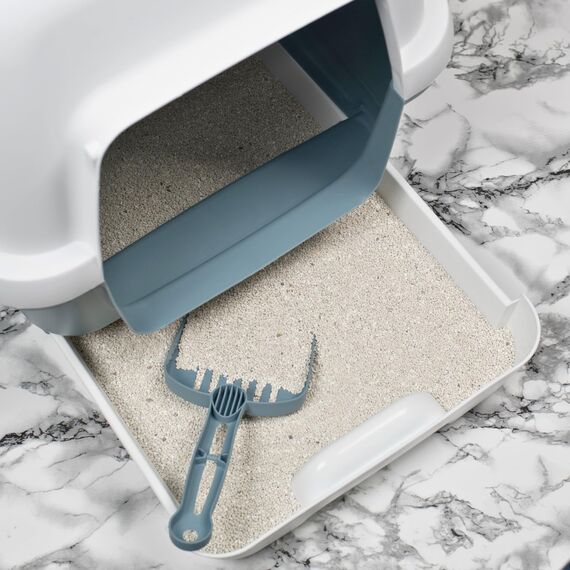 Lyra Pet® | 30 Liter White Cat Katzenstreu | Mit Babypuder Duft | Feines Klumpstreu | 350% Saugkraft | Naturprodukt aus Bentonit | Stark Klumpend | Saubere Wohnung | Neutralisiert Gerüche | Staubarm