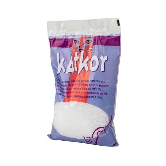 Katkor Perlenstreu | 3er Pack | 3 x 200 g | Urin-Katzenstreu für die Urinprobengewinnung | Zur Untersuchung des Urins Ihrer Katze | Mit Pipette
