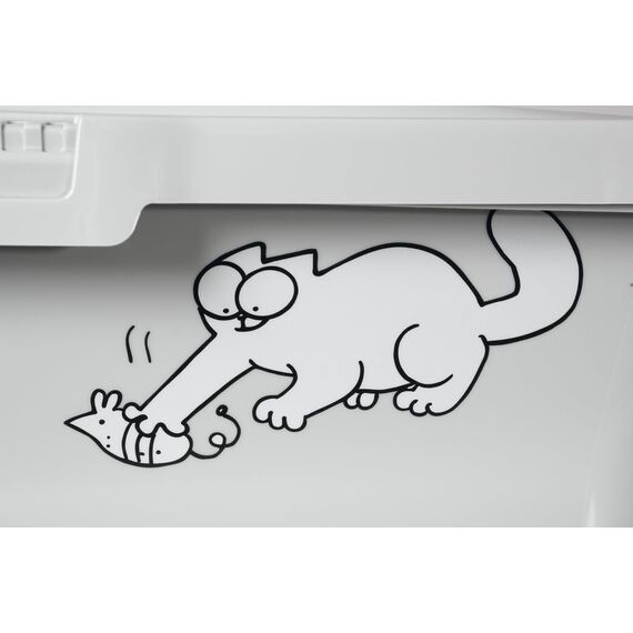 Simon's Cat, Katzentoilette mit Rand L: 43 cm B: 32 cm H: 16 cm grau