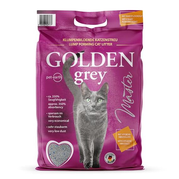 Golden Grey Master 2x14kg Babypuderduft + Silikat für Katzenbesitzer, Deutschland - Katzenstreu
