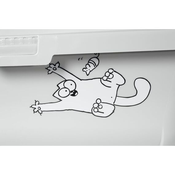 Simon's Cat, Katzentoilette mit Rand L: 43 cm B: 32 cm H: 16 cm grau