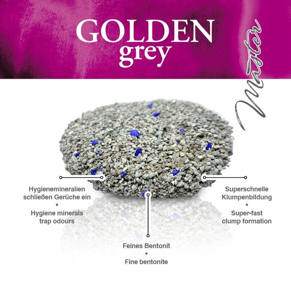 Golden Grey Master 2x14kg Babypuderduft + Silikat für Katzenbesitzer, Deutschland - Katzenstreu
