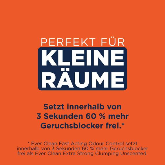 Ever Clean Katzenstreu mit schnellwirkender Geruchsbekämpfung, 10 Liter, mit Duftstoffen