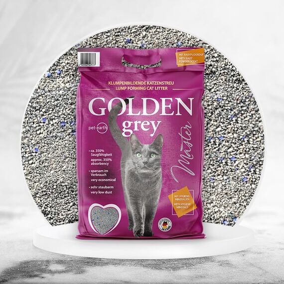 Golden Grey Master 2x14kg Babypuderduft + Silikat für Katzenbesitzer, Deutschland - Katzenstreu
