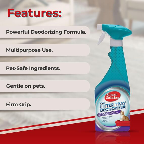 Simple Solution Katzenstreu Geruchsentferner mit enzymatischer Reinigung, 500 ml