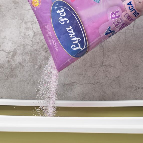 Lyra Pet® | 12 x 5 L = 60 L Lyra Power Clumping Silica Silikat Katzenstreu | Stark Klumpend | Saubere Wohnung | Neutralisiert den Geruch | Staubfrei | Sparsam im Gebrauch | Nachfüllen statt Neufüllen