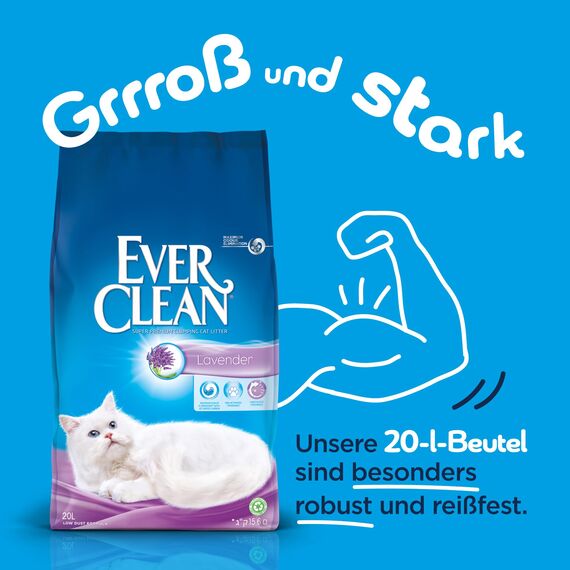 Ever Clean Lavender klumpendes Katzenstreu, 20 l