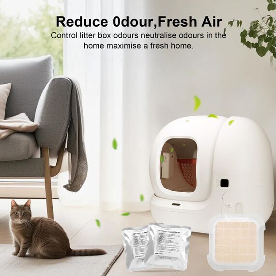 6 Stück Geruchsentferner für Pura Max/Pura Max 2 Selbstreinigende Katzentoilette, N50 Geruchsvernichter, Katzen Urin Geruch Entferner autopulente, Geruchskontrolle