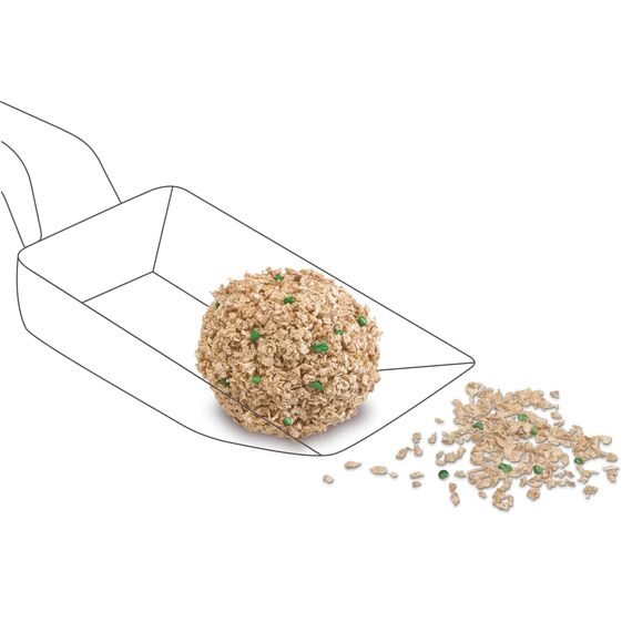 Cat's Best Sensitive, 100% pflanzliche Katzenstreu, fest klumpend und antibakteriell aus veredelten Aktiv-Holzfasern – speziell für empfindliche Katzen, 7,2 kg/20 l (Packung mit 2)