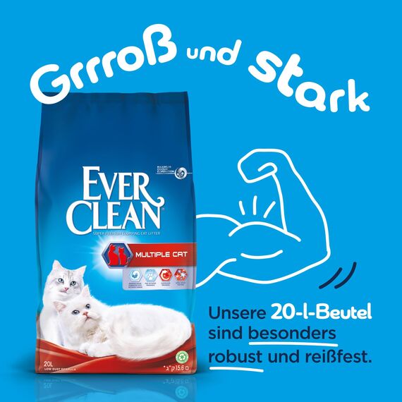 Ever Clean Klumpendes Katzenstreu für mehrere Katzen, 20 l