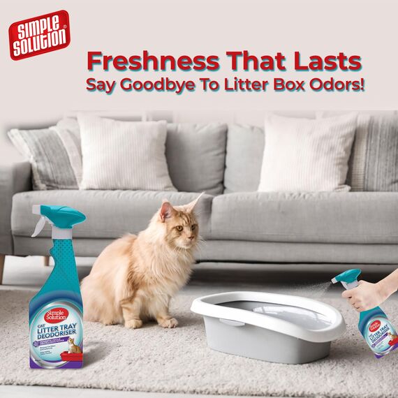 Simple Solution Katzenstreu Geruchsentferner mit enzymatischer Reinigung, 500 ml