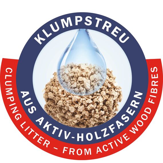 Cat's Best Original Katzenstreu, 100 % pflanzliche Katzen Klumpstreu mit maximaler Saugkraft – bekämpft Gerüche natürlich aktiv, 2,1 kg/5 l